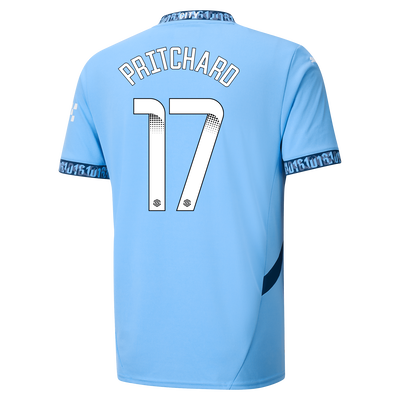 Manchester City Home Jersey 2024/25 With PRITCHARD 17 Printing