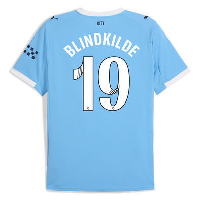 Manchester City Home Jersey 2025/26 With BLINDKILDE 19 Printing