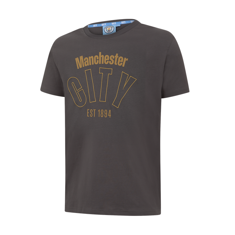 MCFC MENS BLACK&GOLD TSHIRT - black