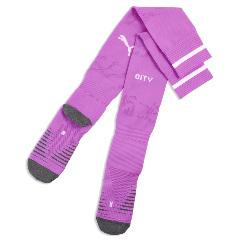 Man City Goalkeeper Socks 2026/27 electric orchid-puma white - Check out all Manchester City kneehigh online - Official Manchester City FC store