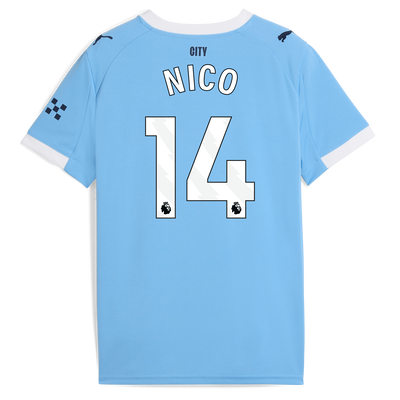 Manchester City Thuisshirt 2025/26 voor kinderen en NICO 14 bedrukking