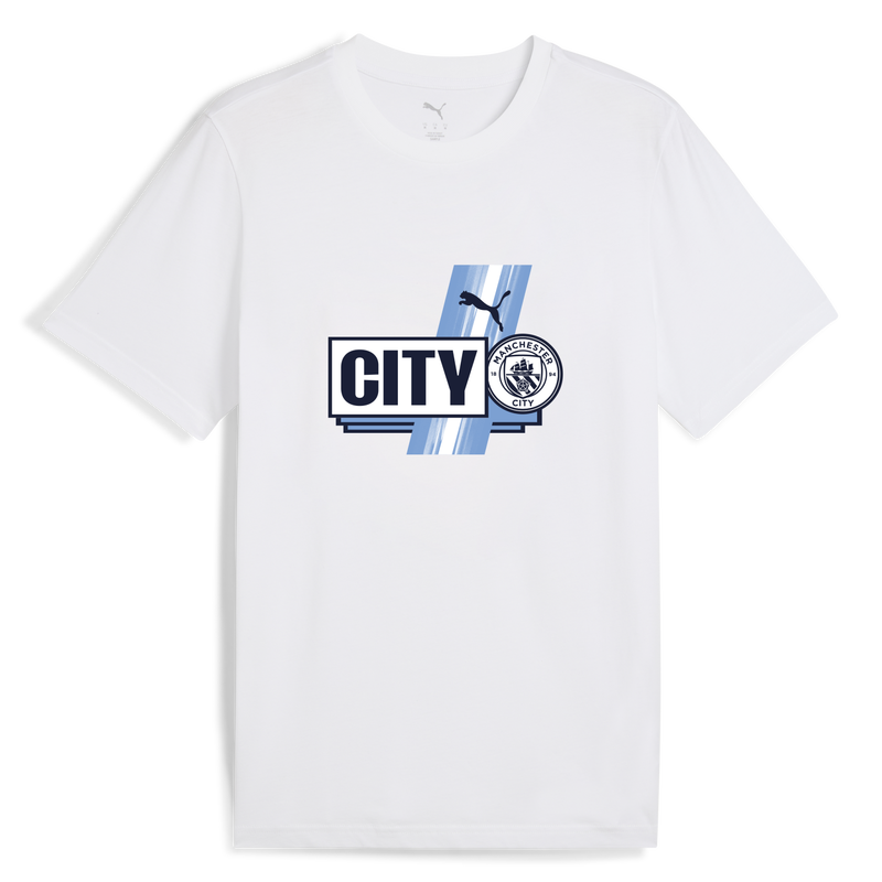 MCFC LW MENS FTBLCULTURE TEE - white