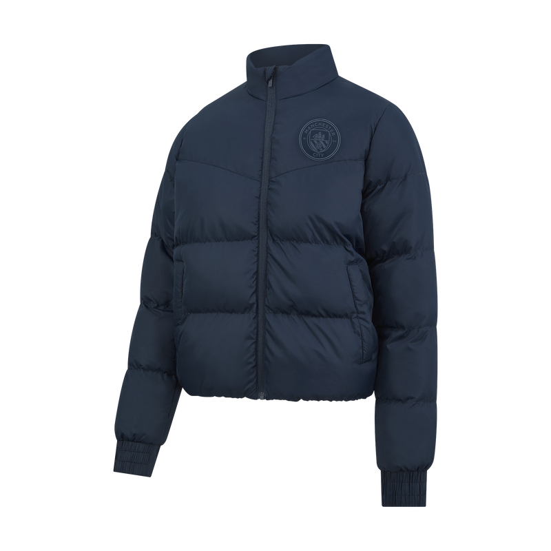 Women's Man City Padded Jacket navy - Size S from polyester for females  - Official Manchester City FC store
