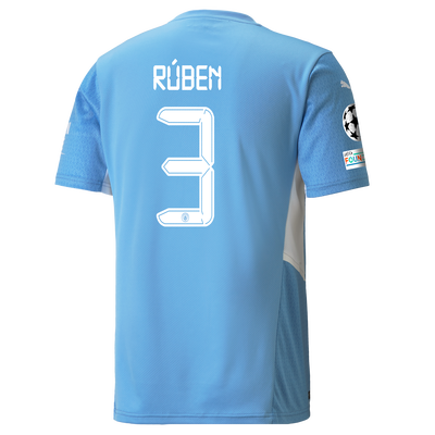 Manchester City Home Shirt 21/22 with Rúben Dias printing