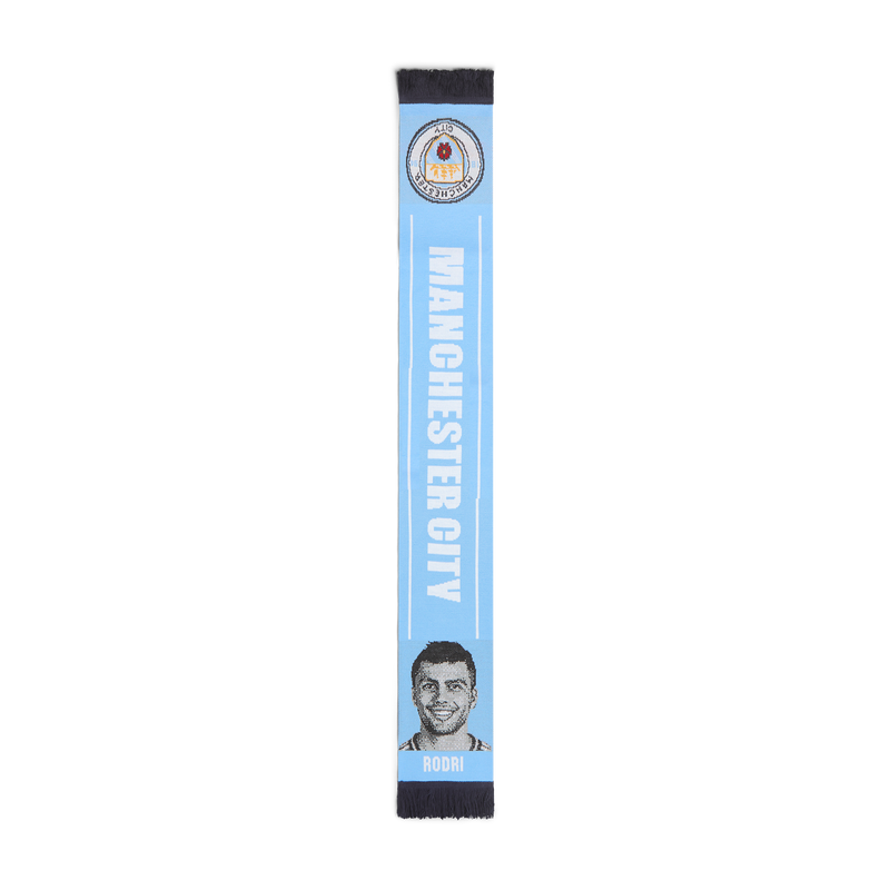 MCFC FW RODRI FACE SCARF - light blue
