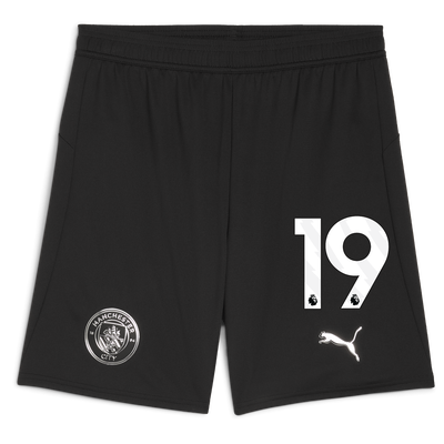 Manchester City Football Shorts 2025/26 with #19