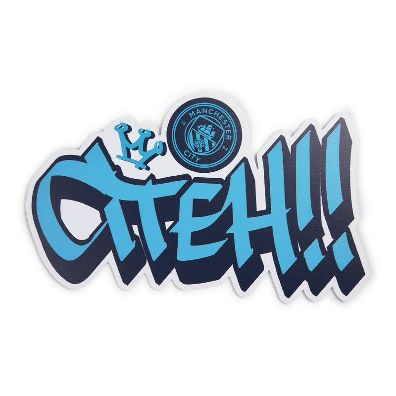 MCFC MW TAG CITEH WALLART - blue