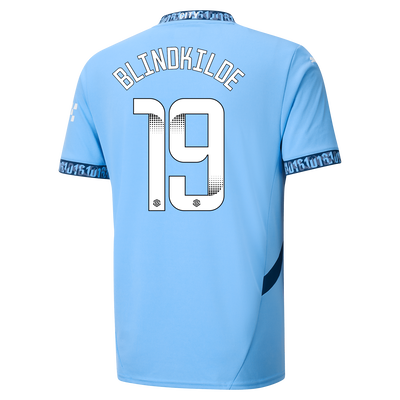 Manchester City Home Jersey 2024/25 With BLINDKILDE 19 Printing