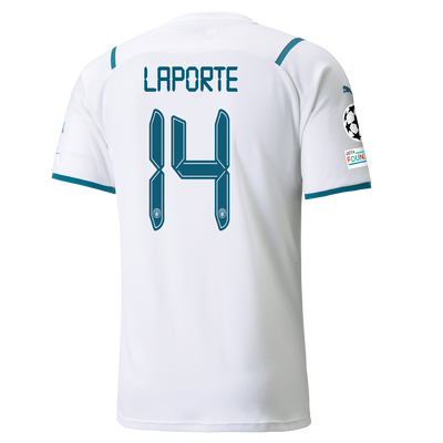 Manchester City Away Shirt 21/22 with Aymeric Laporte printing