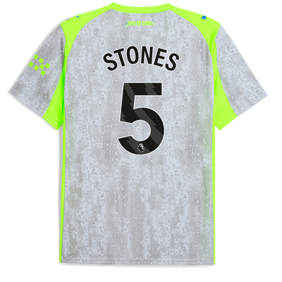 マンチェスター・シティ 2025/26 サード ユニフォーム（STONES 5 Printing入り）