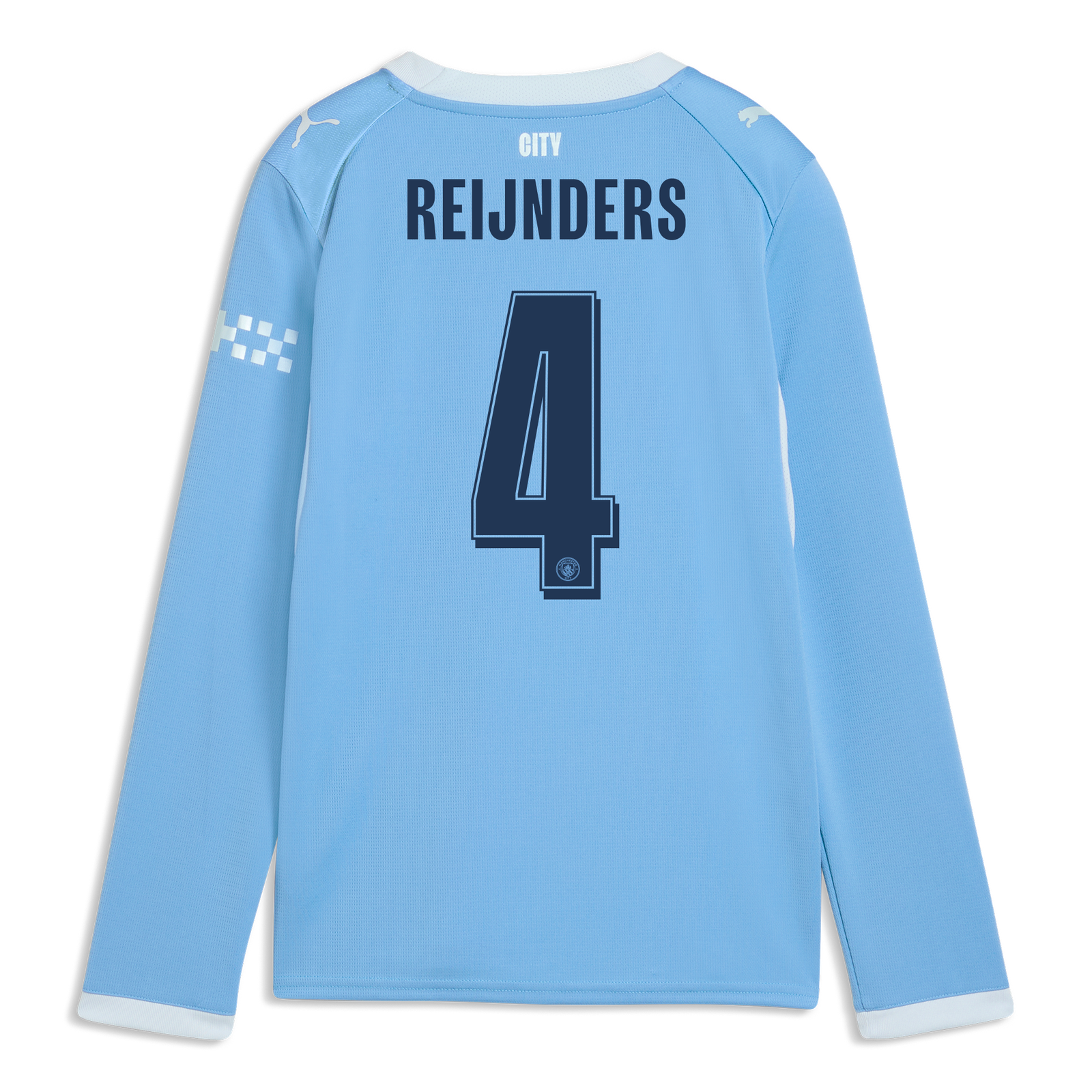 マンチェスター・シティ ユニフォーム REIJNDERS 4 Kids' Manchester City Home Jersey 2026/27 Long Sleeve With