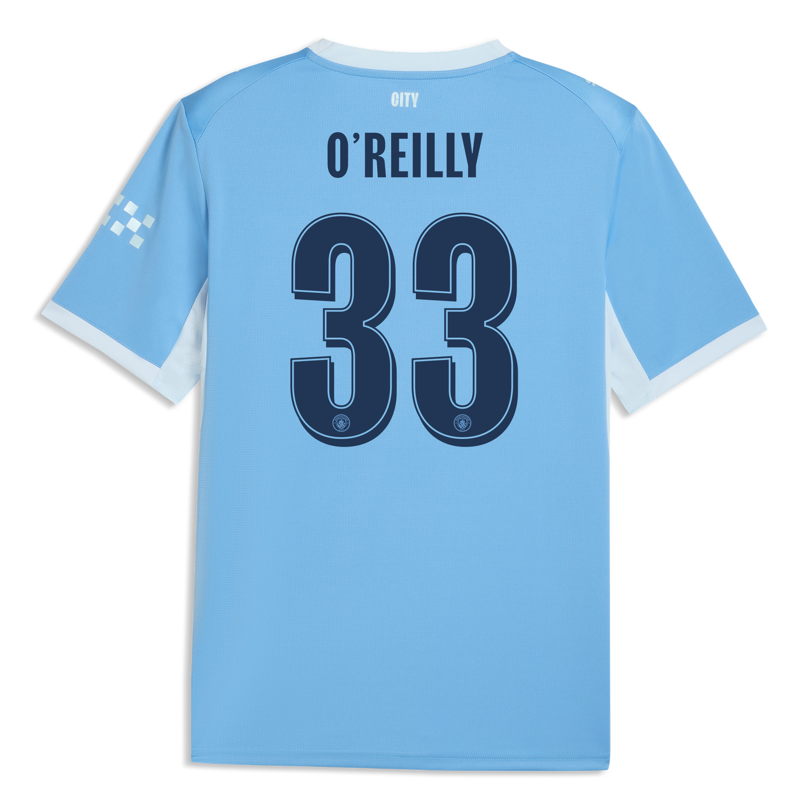 Manchester City Home Jersey 2026/27 With O'REILLY 33 Printing