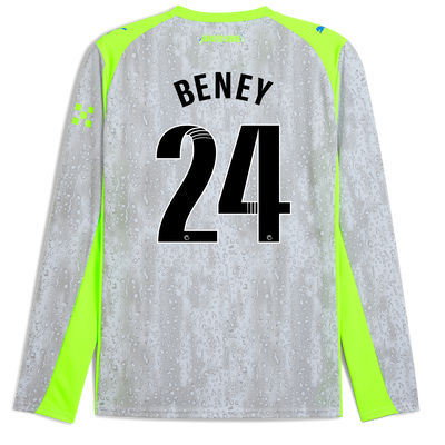 Manchester City Third Jersey 2025/26 Long Sleeve With BENEY 24 Printing