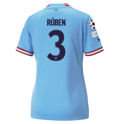 Women's Manchester City Home Jersey 22/23 with RÚBEN 3 printing