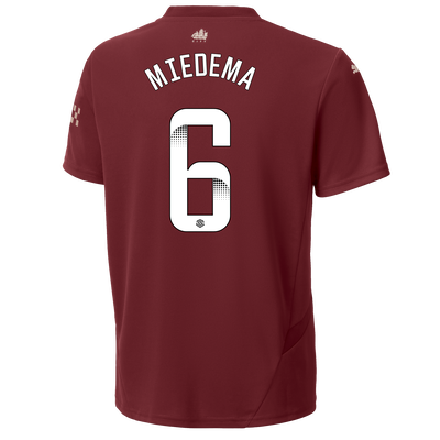 Kids' Manchester City Third Jersey 2024/25 With MIEDEMA 6 Printing