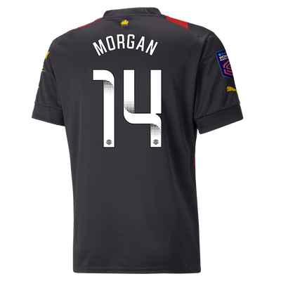 Camiseta 2ª Equipación Manchester City 2022/23 con estampado de MORGAN 14