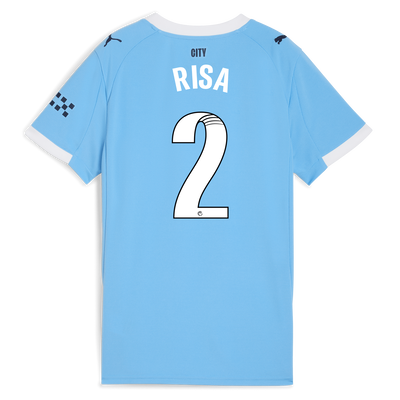 Women's Manchester City Home Jersey 2025/26 With RISA 2 Printing