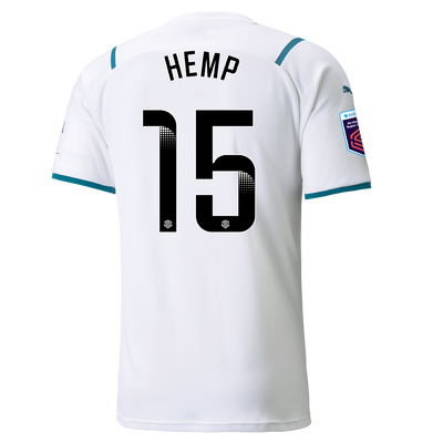 Manchester City Away Shirt 21/22 with Lauren Hemp printing