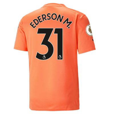 Manchester City Keepershirt 2022/23 met EDERSON 31 bedrukking