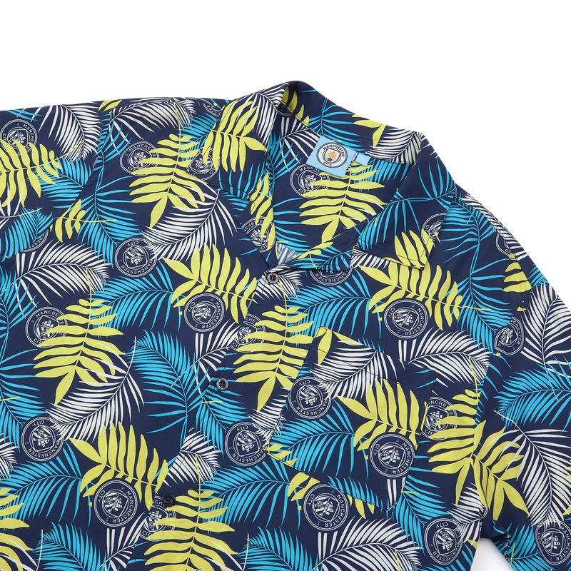 MCFC MENS HAWAIIAN SHIRT - navy