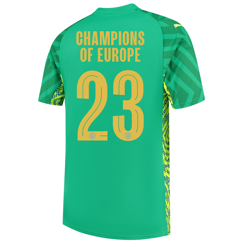 MCFC RP MENS GK JERSEY SS-CHAMPIONS-OF-EUROPE-23-MC-CL - green