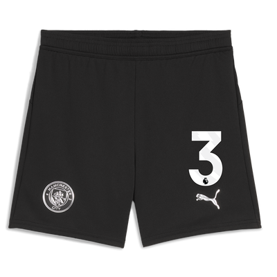 Kids' Manchester City Football Shorts 2025/26 with #3