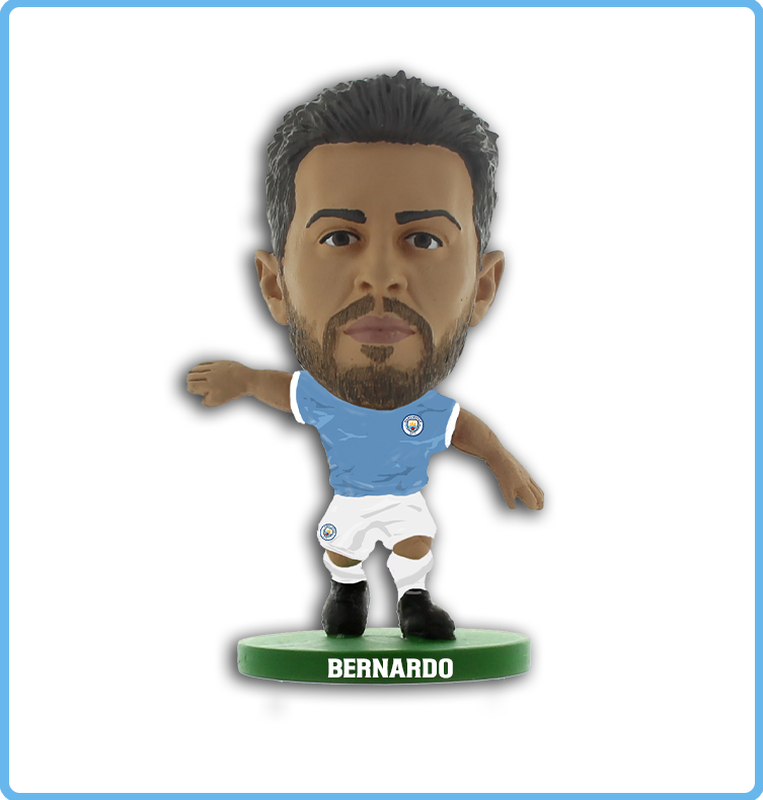 MCFC FW SOCCERSTARZ SILVA MINIFIGURE - light blue