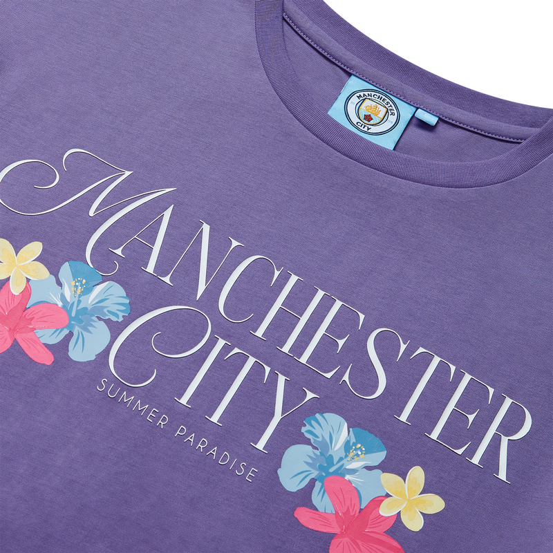 MCFC FW WN FLOWER GRAPHIC TEE - purple