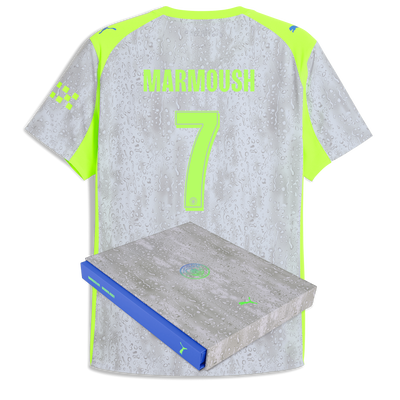 Manchester City Third Authentic Jersey 2025/26 With MARMOUSH 7 Printing in Gift Box