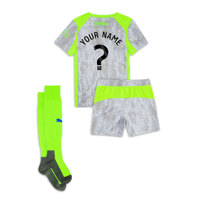 Manchester City Mini Kit Third 2025/26 avec impression personnalisée