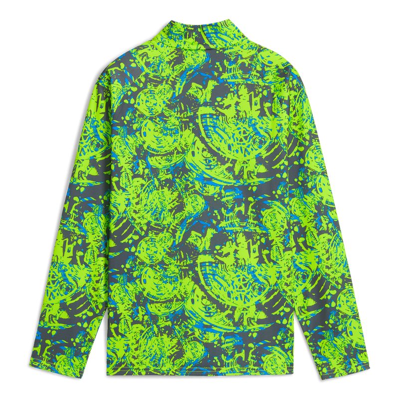 MCFC MW KIDS PREMATCH 1/4 ZIP TOP - green