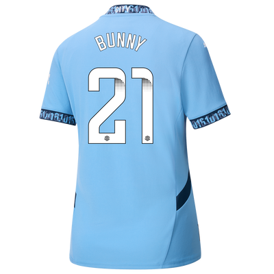 Women's Manchester City Home Jersey 2024/25 With BUNNY 21 Printing