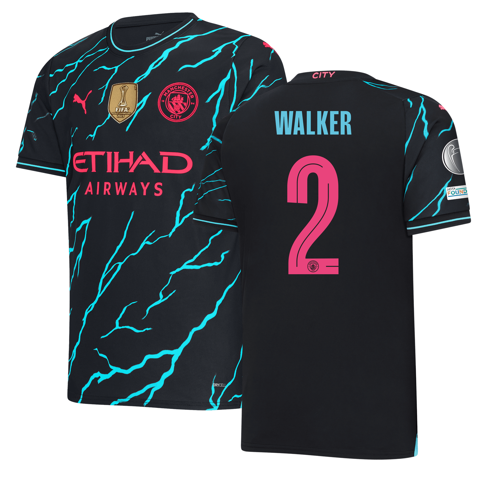 Manchester City Third Jersey 2023/24 with WALKER 2 printing 