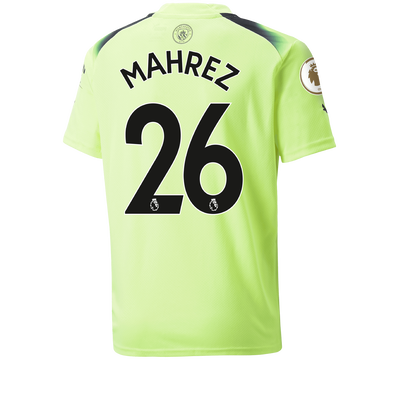 Manchester City Maglia Gara Third Bambino 2022/23 con stampa MAHREZ 26
