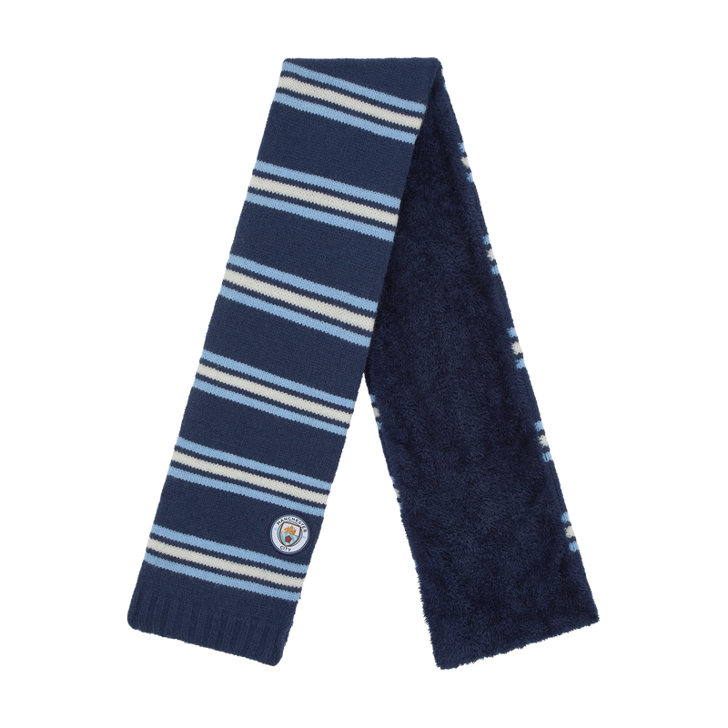MCFC FW KIDS HAT & SCARF SET - navy