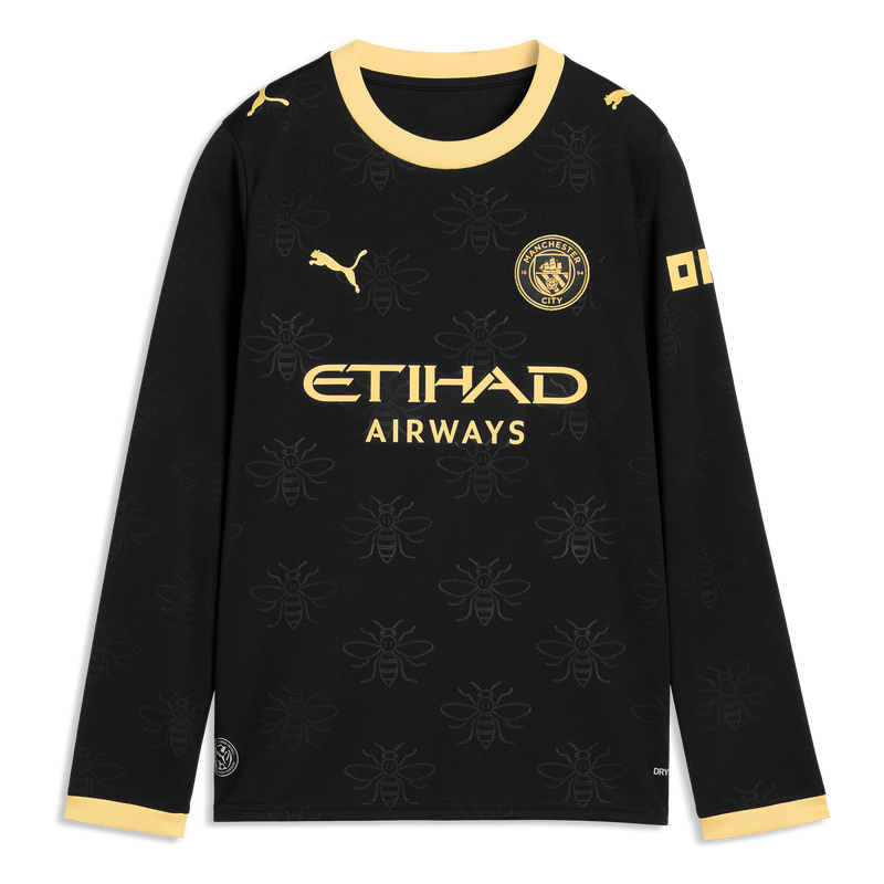 PUMA製のマンチェスター・シティFC 2019-20アウェイユニフォーム 長袖