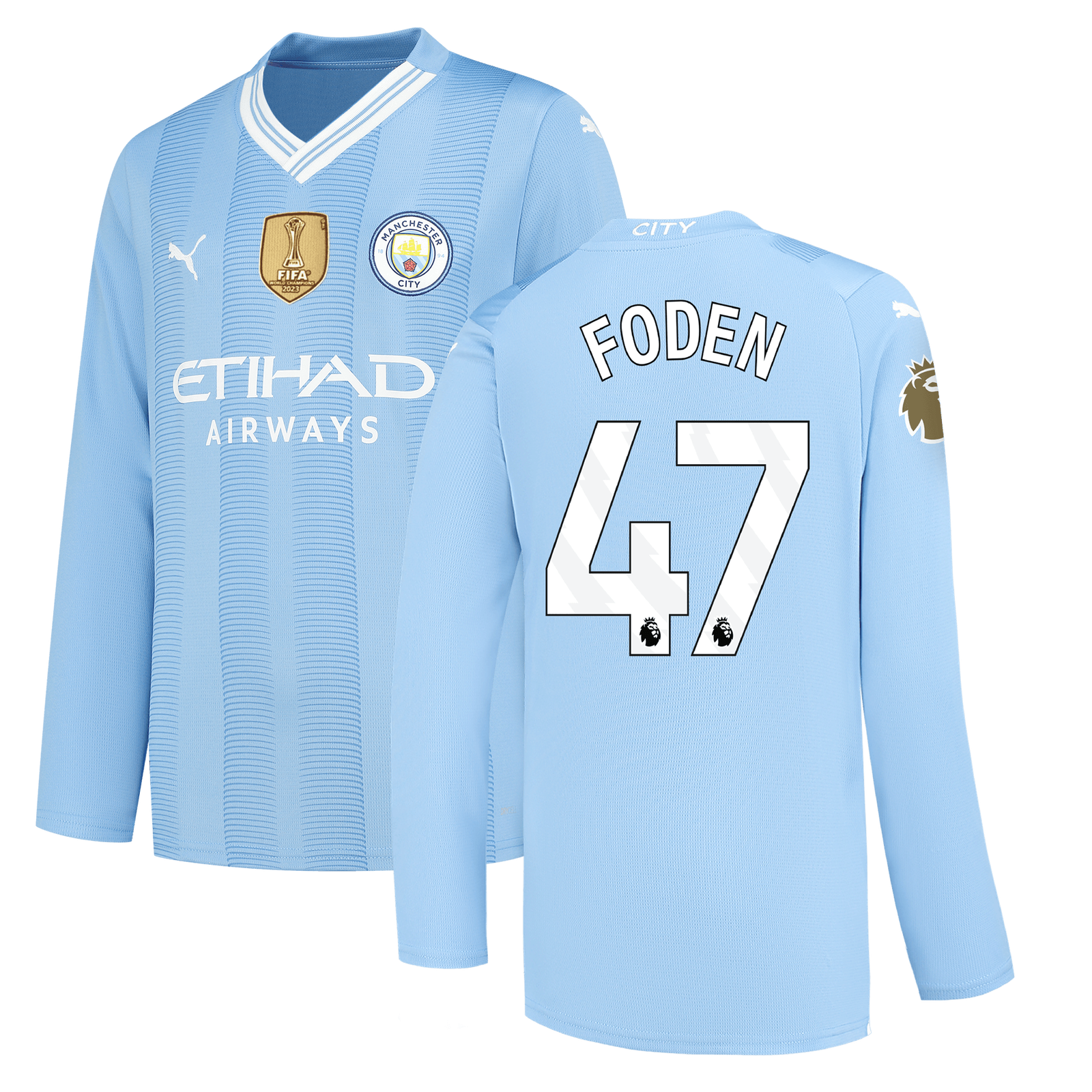 Camiseta PUMA de la 1ª equipación del Manchester City 2023-24 - Niños  dorsal Foden 47