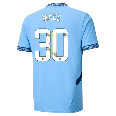 Manchester City Home Jersey 2024/25 With MACE 30 Printing