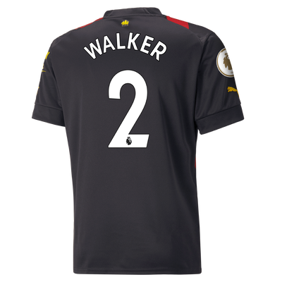 Camiseta 2ª Equipación Manchester City 2022/23 con estampado de WALKER 2