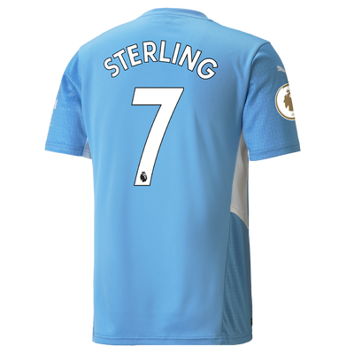 Manchester City Home Shirt 21/22 with Raheem Sterling printing