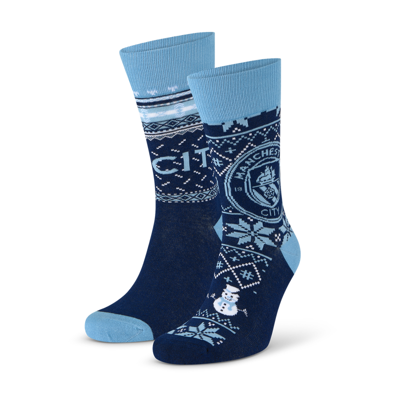 Man City 2 Pack Fairisle Socks navy - Check out all Manchester City socks online - Official Manchester City FC store