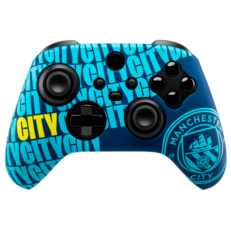 Man City XBOX Controller Skin blue - Check out all Manchester City gaming products online - Official Manchester City FC store