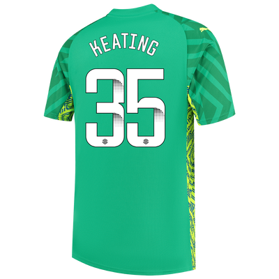 Manchester City Goalkeeper Jersey 2023/24 with KEATING 35 printing