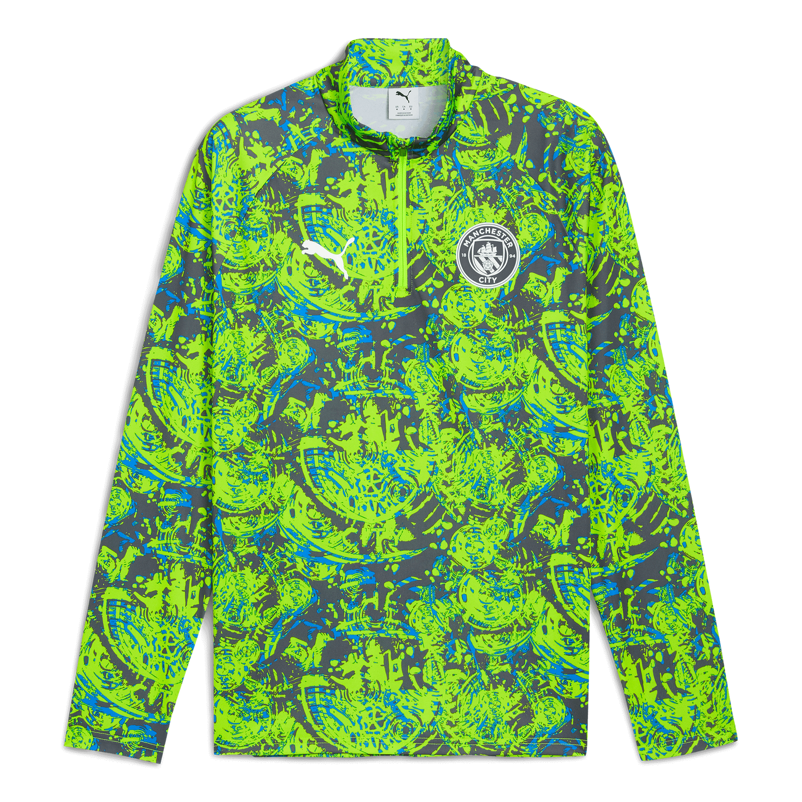 ウェア Manchester City 01/02  #2 PEARCE Manchester City Pre-Match 1/4 Zip Top | Official Man City Store