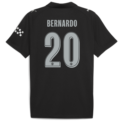 Manchester City Away Jersey 2025/26 With BERNARDO 20 Printing