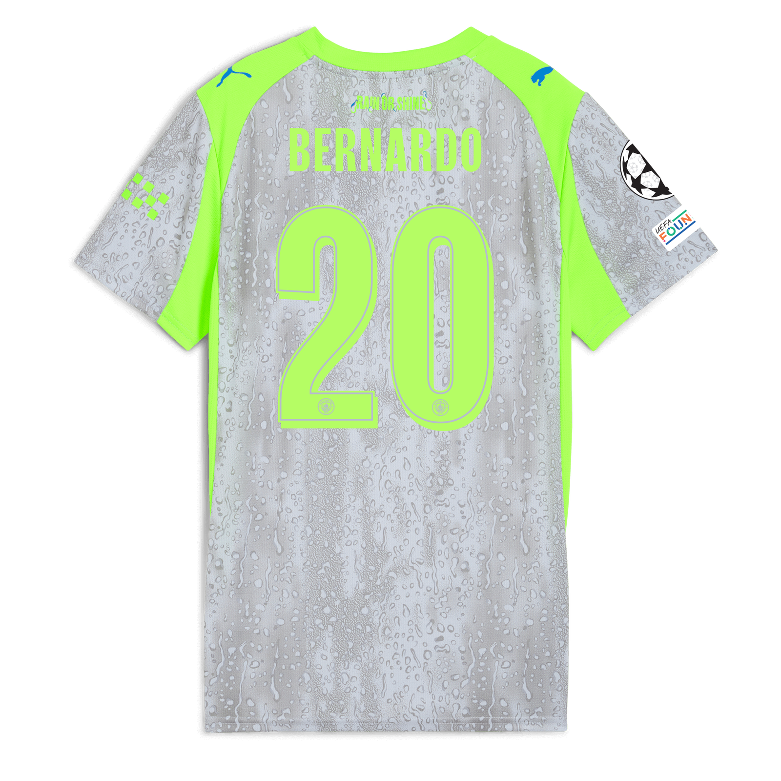 マンチェスター・シティ BERNARDO 20番 シャツ Kids' Manchester City Third Jersey 2025/26 Long Sleeve With