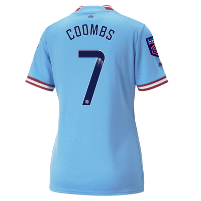 Women's Manchester City Home Jersey 2022/23 with COOMBS 7 printing