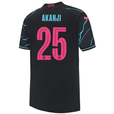 Camiseta Niño 3ª Equipación Manchester City 2023/24 con estampado de AKANJI 25