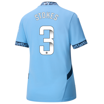 Women's Manchester City Home Jersey 2024/25 With STOKES 3 Printing
