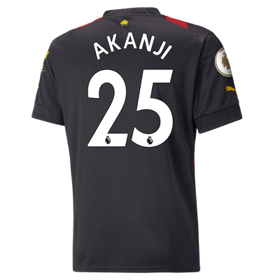 Manchester City Away Jersey 2022/23 with AKANJI 25 Printing